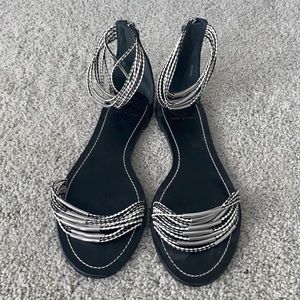 Tory Burch Black Sandals, Sz 11, Like New